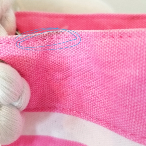 Victoria's Secret Vintage Pink Striped Beach Tote NWT Resort Vacay Weekender - Picture 14 of 16